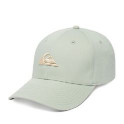 Czapka z daszkiem Quiksilver. Zielone czapki z daszkiem Quiksilver, bez wzorów. Za 79.99 zł.