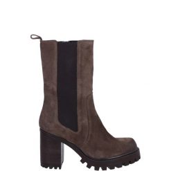 BOTKI Z WYSOKĄ CHOLEWKĄ ITALIA CAM TAUPE. Botki Venezia, bez wzorów, ze skóry, przed kolano, bez obcasa, bez zapięcia. Za 359.00 zł.