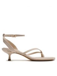 Jenny Fairy Sandały Ophelia WYL3410-1 Beżowy. Brązowe sandały Jenny Fairy, bez wzorów, ze skóry, bez obcasa, na szpilce, bez zapięcia. Za 109.99 zł.