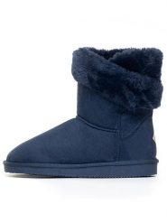 ISLAND BOOT Botki zimowe "Arine" w kolorze granatowym rozmiar: 41. Niebieskie botki Island Boot, bez wzorów, z materiału, bez obcasa, bez zapięcia. Za 168.46 zł.