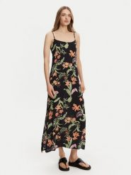 Roxy Sukienka letnia ERJWD03885 Czarny Regular Fit. Czarne sukienki Roxy, l, bez wzorów, z wiskozy, bez kołnierzyka, bez ramiączek. Za 209.99 zł.