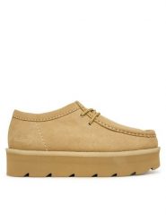 Clarks Półbuty Meare Walla. 26183785 Beżowy. Brązowe półbuty wsuwane Clarks, bez wzorów, ze skóry, bez obcasa, na płaskiej podeszwie. Za 479.99 zł.