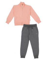 Bluza z pełny zamek błyskawiczny na co dzień. Szare bluzy LEONE 1947 APPAREL, bez wzorów, z dresówki, bez kaptura, na fitness i siłownię. Za 105.21 zł.