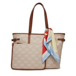 Torebka Liu Jo. Brązowe shopper bag Liu Jo, bez wzorów, bez dodatków. Za 509.99 zł.