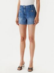 Morgan Szorty jeansowe 251-SHAMIZ Niebieski Slim Fit. Niebieskie szorty Morgan, bez wzorów, z bawełny. Za 239.99 zł.
