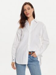 Polo Ralph Lauren Koszula 211891422001 Biały Relaxed Fit. Białe koszule Polo Ralph Lauren, l, bez wzorów, z bawełny, bez kołnierzyka, bez ramiączek. Za 449.99 zł.