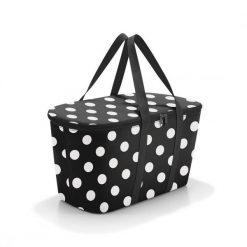 Torba coolerbag, dots white. Białe torby podróżne Reisenthel, bez wzorów, z poliesteru. W wyprzedaży za 135.90 zł.