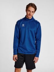 Bluza do piłki ręcznej dla dorosłych Hummel hml CORE XK. Niebieskie bluzy bez kaptura Hummel, m, bez wzorów, z dresówki, bez kaptura, na fitness i siłownię. Za 161.00 zł.