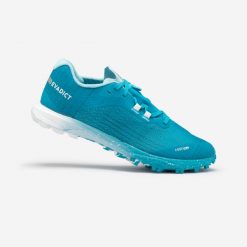 Buty do biegania w terenie Race Light damskie. Niebieskie buty do biegania KIPRUN, bez wzorów, z materiału, bez zapięcia, do biegania. Za 319.99 zł.