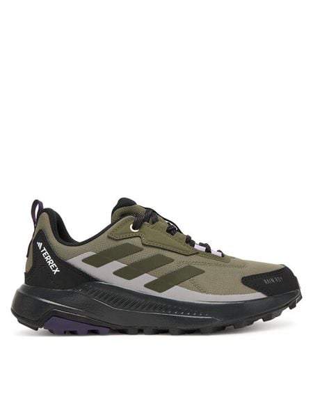 Adidas Trekkingi Terrex Anylander Rain.Rdy JQ9962 Khaki. Brązowe buty trekkingowe adidas, bez wzorów, z materiału, bez zapięcia, trekkingowe. Za 319.99 zł.