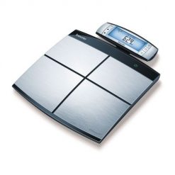 Beurer BF 105 Kwadrat Czarny, Stal nierdzewna Elektroniczna waga osobista. Czarne wagi łazienkowe Beurer. Za 356.99 zł.
