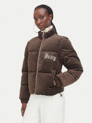 Juicy Couture Kurtka zimowa JCOGL226552 Brązowy ciemny Regular Fit. Brązowe kurtki Juicy Couture, na zimę, xl, bez wzorów, z syntetyku, bez kaptura. Za 699.99 zł.