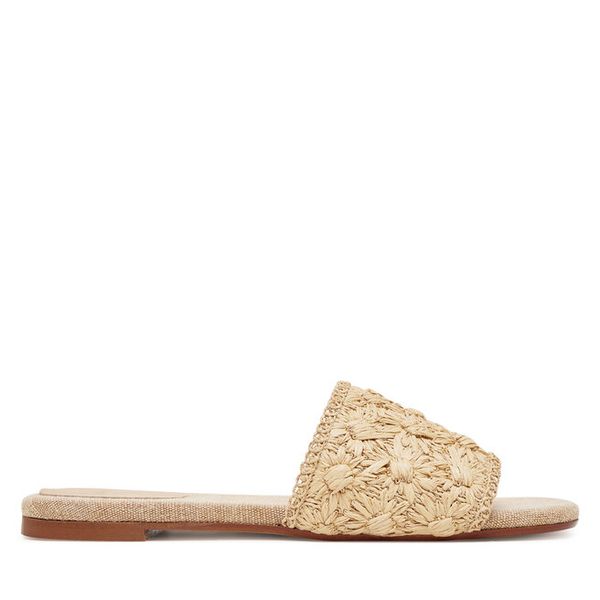 Klapki Castañer. Brązowe klapki Castañer, bez wzorów, bez obcasa, bez zapięcia. Za 549.99 zł.