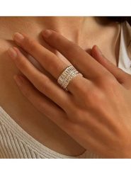 Les Petites Précieuses Srebrny pierścionek z cyrkoniami rozmiar: 52. Szare pierścionki Les Petites Précieuses, z cyrkonią, srebrne. Za 189.74 zł.