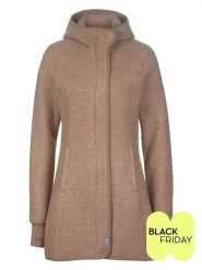 Finside Kurtka polarowa "Kansa" w kolorze jasnobrązowym rozmiar: 36. Brązowe kurtki finside, bez wzorów, z polaru, bez kaptura. Za 391.99 zł.