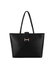 Gino Rossi Torebka 1-1 Czarny. Czarne shopper bag Gino Rossi, bez wzorów, z tworzywa sztucznego, bez dodatków. Za 279.99 zł.