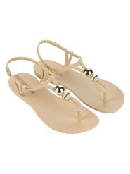 Ipanema Sandały w kolorze beżowym rozmiar: 40. Brązowe sandały Ipanema, bez wzorów, klasyczne, z otwartym noskiem, bez obcasa, bez zapięcia. Za 65.99 zł.