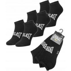 Skarpetki sneaker do kostki Everlast 3-pak. Czarne skarpetki Everlast, bez wzorów, z bawełny. W wyprzedaży za 19.99 zł.