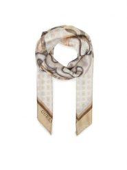 Guess Chusta AW5491 POL03 Beżowy. Brązowe chusty Guess, z aplikacjami, z poliesteru. Za 219.99 zł.
