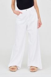 7 FOR ALL MANKIND Białe jeansy damskie Zoey. Białe jeansy 7 for all mankind, bez wzorów, z bawełny. W wyprzedaży za 499.99 zł.