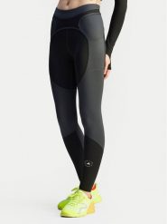 Adidas by Stella McCartney Legginsy Stella McCartney Two-tone JM0302 Czarny Slim Fit. Czarne legginsy adidas by Stella McCartney, bez wzorów, z syntetyku, sportowe. Za 389.99 zł.