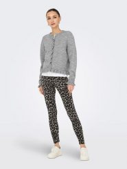 JDY Legginsy w kolorze beżowo-czarnym rozmiar: XS. Brązowe legginsy JDY, bez wzorów. Za 61.75 zł.