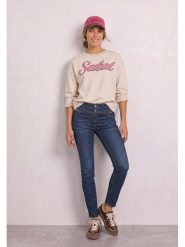 Street One Dżinsy - Slim fit - w kolorze granatowym rozmiar: W26/L30. Niebieskie jeansy Street One, l, z aplikacjami, ze skóry, klasyczne. Za 174.95 zł.