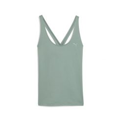 Damska luźna koszulka bez rękawów MOVE CLOUDSPUN PUMA Green Moon. Zielone t-shirty sportowe Puma, m, bez wzorów, bez ramiączek. W wyprzedaży za 114.00 zł.