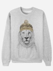 WOOOP Bluza "Winter is coming" w kolorze szarym rozmiar: L. Szare bluzy bez kaptura Wooop, l, bez wzorów, z bawełny, bez kaptura. Za 100.99 zł.