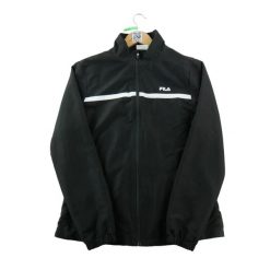 Second life - Bluza damska Full-Zip z wysokim kołnierzem - Stan bardzo dobry. Czarne bluzy bez kaptura Fila, l, bez wzorów, z dresówki, bez kaptura, na fitness i siłownię. Za 146.96 zł.