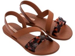 Buty sandały damskie Ipanema Vibrant Sandal Fem. Brązowe sandały Ipanema, bez wzorów, z materiału, bez obcasa, bez zapięcia. Za 139.00 zł.