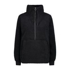 Kobieca bluza półzipowana CMP. Czarne bluzy bez kaptura CMP, bez wzorów, bez kaptura. Za 309.99 zł.