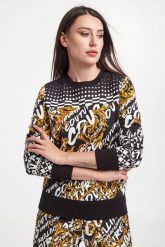 Bluza dresowa damska VERSACE JEANS COUTURE. Bluzy Versace Jeans Couture, m, bez wzorów, z dresówki, bez ramiączek, bez kaptura. W wyprzedaży za 1,013.67 zł.