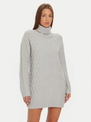 Brave Soul Sukienka dzianinowa LKD-248SINBYA Szary Regular Fit. Szare sukienki Brave Soul, xl, bez wzorów, z dzianiny, bez kołnierzyka, bez ramiączek. Za 99.99 zł.