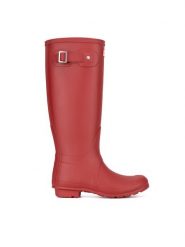 Hunter Kalosze WFT1000RMA Czerwony. Czerwone kalosze Hunter, bez wzorów, z kauczuku, bez zapięcia. Za 429.99 zł.