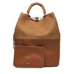Torebka Furla. Brązowe torebki klasyczne Furla, bez wzorów, klasyczne, bez dodatków. Za 2,209.00 zł.