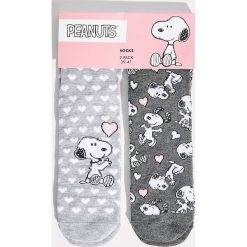 Skarpetki Snoopy - Jasny szar. Szare skarpetki Sinsay. Za 14.99 zł.