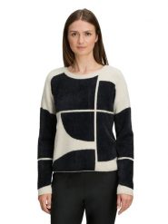 BETTY & CO Sweter w kolorze czarno-kremowym rozmiar: 42. Brązowe swetry Betty & Co, bez wzorów, bez ramiączek. Za 174.95 zł.