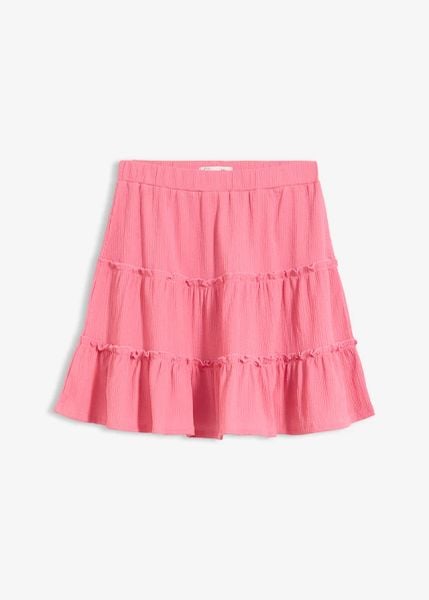 Spódnica mini. Czerwone spódnice bonprix, bez wzorów, mini. Za 24.99 zł.