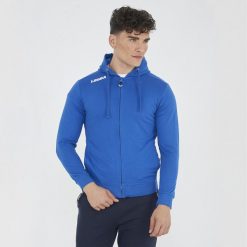Bluza Treningowa Damska Z Pół-Zip Slim Fit Niebieska. Niebieskie bluzy LEGEA, m, bez wzorów, z bawełny, bez ramiączek, bez kaptura. Za 104.00 zł.