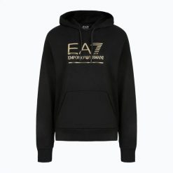 Bluza damska EA7 Emporio Armani Train Visibility Hoodie 7W000417. Czarne bluzy EA7 Emporio Armani, s, bez wzorów, z bawełny, bez ramiączek, bez kaptura. Za 429.99 zł.