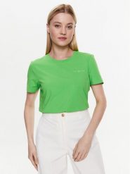 Tommy Hilfiger T-Shirt 1985 WW0WW37877 Zielony Regular Fit. Zielone t-shirty Tommy Hilfiger, l, bez wzorów, z bawełny, bez kołnierzyka, bez ramiączek. Za 139.99 zł.