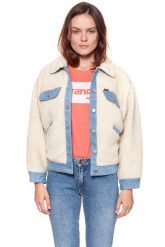DAMSKA KURTKA PRZEJŚCIOWA WRANGLER SHERPA JACKET EGRET OFF WHITE W4129VVIO. Białe kurtki Wrangler, na zimę, l, bez wzorów, z jeansu, retro, bez kaptura. Za 209.99 zł.