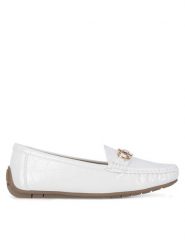 Jenny Fairy Mokasyny WFA1010-4 Biały. Białe mokasyny Jenny Fairy, bez wzorów, z syntetyku. Za 99.99 zł.