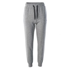 Spodnie dresowe damskie Hi-Tec Lady Rabasin - szare, Rozmiar M. Szare spodnie dresowe Hi-tec, bez wzorów, z bawełny, sportowe. W wyprzedaży za 67.99 zł.