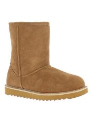 Gooce Skórzane kozaki zimowe "Sawel Waterproof" w kolorze jasnobrązowym rozmiar: 38. Brązowe kozaki Gooce, na zimę, bez wzorów, z materiału, eleganckie, bez obcasa, bez zapięcia. Za 260.99 zł.