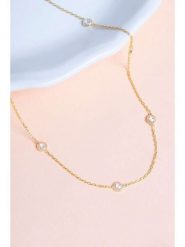 Heliophilia Srebrny naszyjnik z elementami ozdobnymi rozmiar: onesize. Szare naszyjniki Heliophilia, z materiału, z cyrkonią, srebrne. Za 86.99 zł.