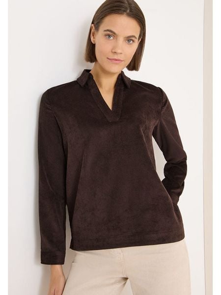 Cecil Bluzka w kolorze brązowym rozmiar: XL. Brązowe bluzki Cecil, xl, bez wzorów, bez kołnierzyka, bez ramiączek. Za 139.87 zł.