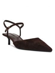 Steve Madden Skórzane czółenka "Adelaide" w kolorze brązowym rozmiar: 42. Brązowe czółenka Steve Madden, bez wzorów, klasyczne, bez obcasa, na szpilce, bez zapięcia. Za 269.73 zł.