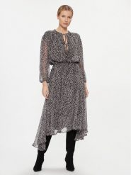 Pepe Jeans Sukienka codzienna Alicia PL953436 Czarny Regular Fit. Czarne sukienki Pepe Jeans, na co dzień, l, bez wzorów, z jeansu, bez kołnierzyka, bez ramiączek, proste. Za 349.99 zł.